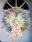 2 PCS LED Easter Bows for Wreath, Happy Easter Wreath Bows with LED Light White Yellow Burlap Ribbon Bow LED Holiday Spring Dots Gift Bows for Front Door Easter Party Decorations Supplies